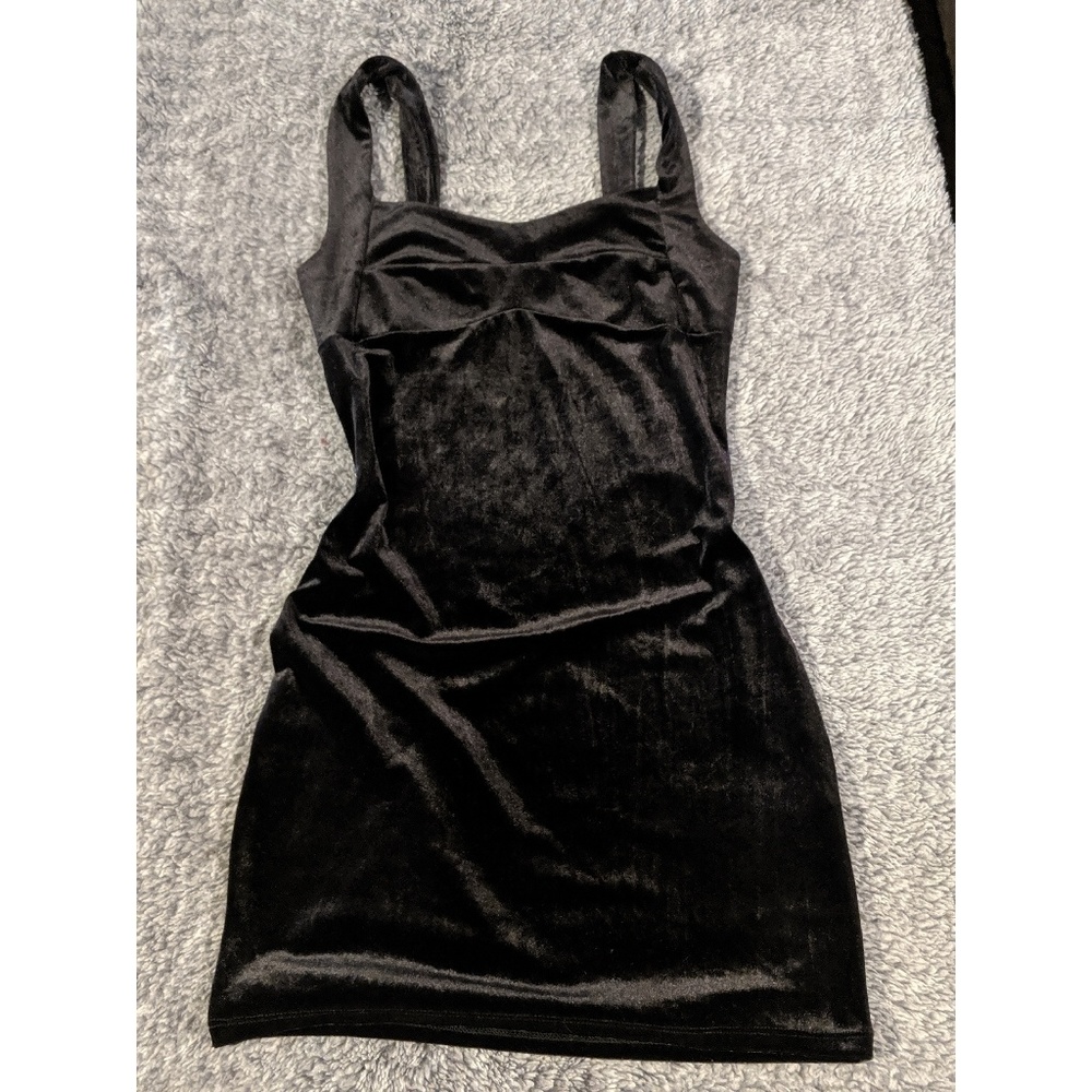 Little black velvet dress